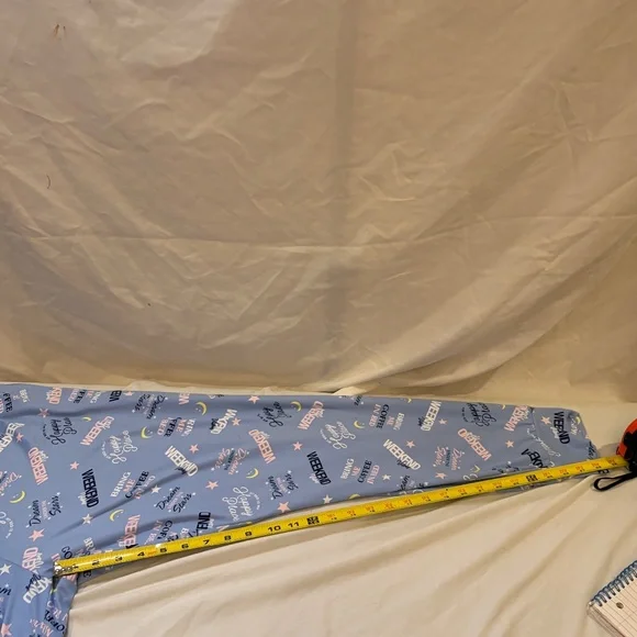 Joyspun Weekend Vibes Pajamas Set Pants T-Shirt Blue Super Soft Womens Sz 2X - Picture 11 of 12